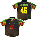 Bob Marley Unisex Sports Jersey: Jamaica '45 (Black) (All Over Print)