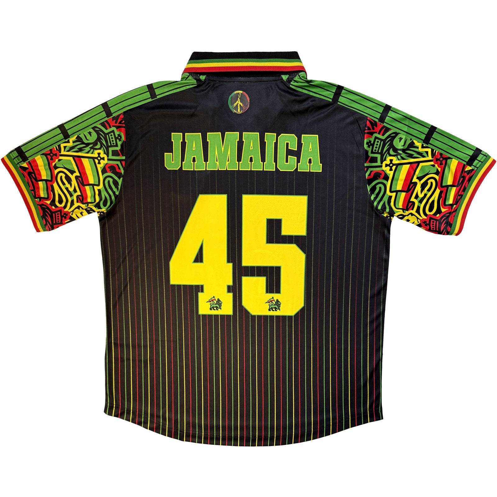 Bob Marley Unisex Sports Jersey: Jamaica '45 (Black) (All Over Print)