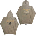 Bob Marley Unisex Pullover Hoodie: Exodus Mic Photo Wailers Tour 77 (Sand) (Back Print & Hi-Build)
