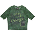 Bob Marley Ladies Mesh Crop Top: Kaya (Green)