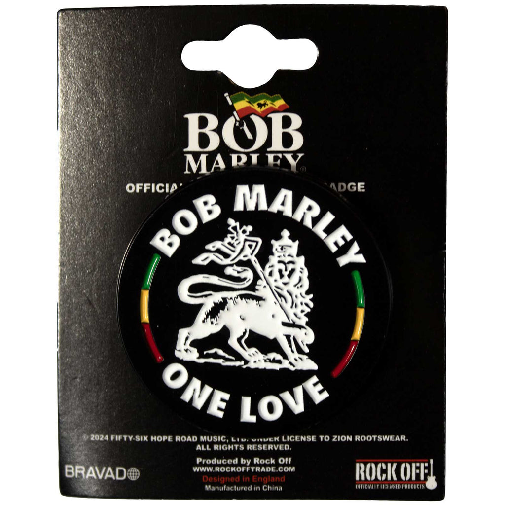 Bob Marley Pin Badge: Lion
