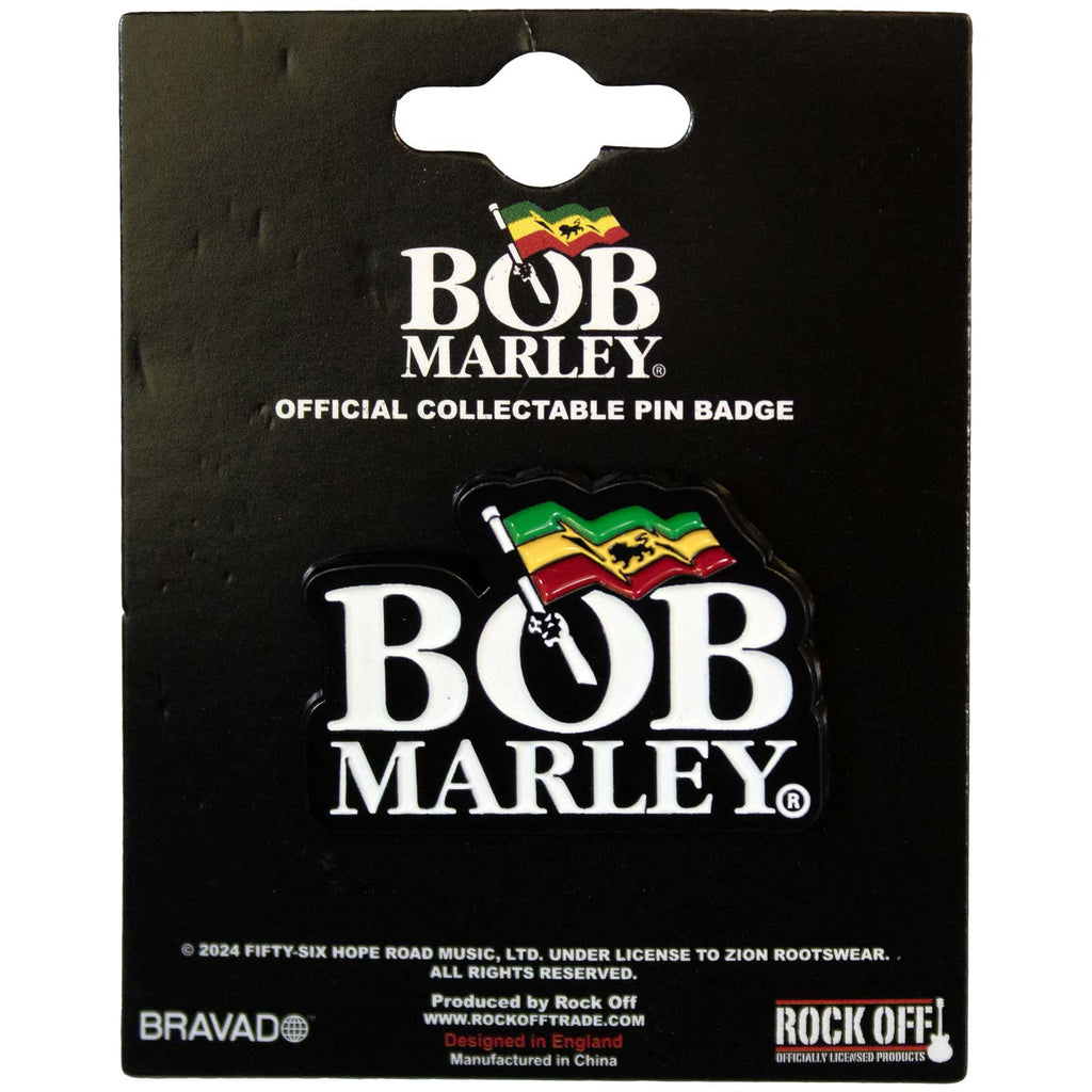 Bob Marley Pin Badge: Logo