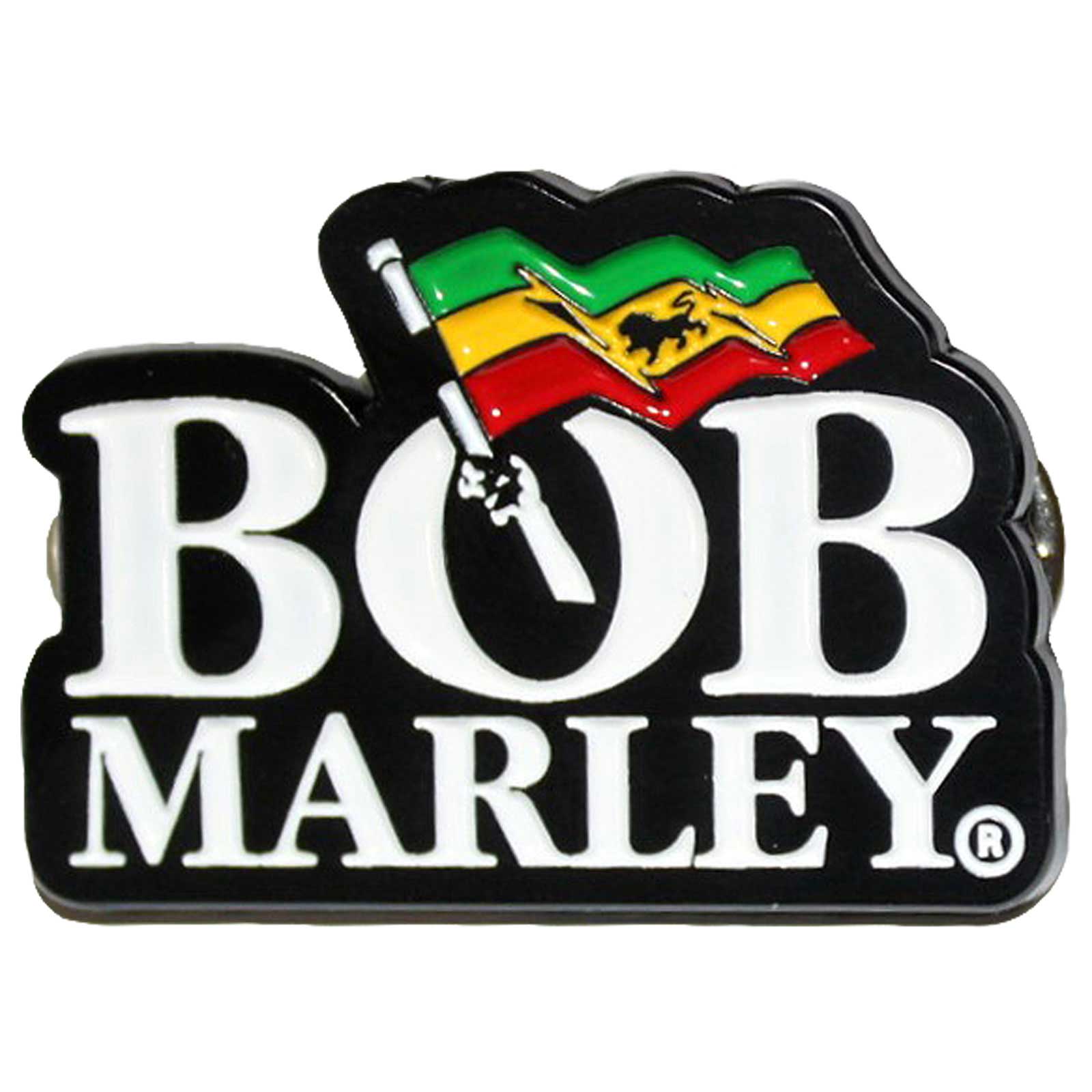 Bob Marley Pin Badge: Logo