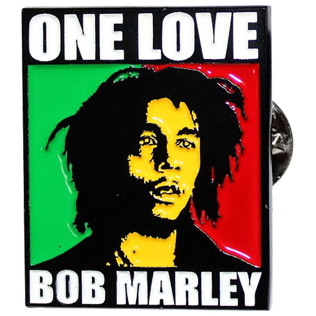 Bob Marley Pin Badge: One Love