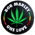 Bob Marley Pin Badge: Leaf