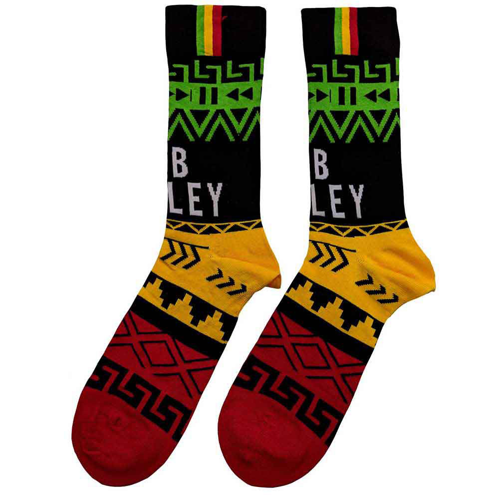 Bob Marley Unisex Ankle Socks: Press Play (Black) (UK Size 4 - 7)