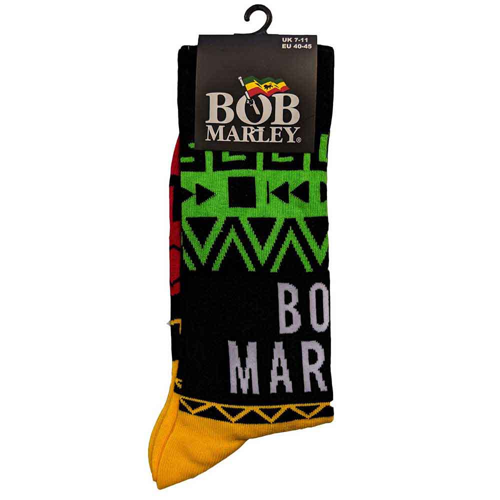 Bob Marley Unisex Ankle Socks: Press Play (Black) (UK Size 7 - 11)