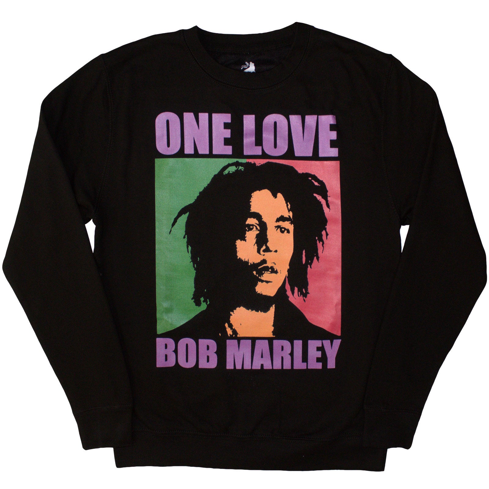 Bob Marley Unisex Sweatshirt: One Love (Black) (Oversized)