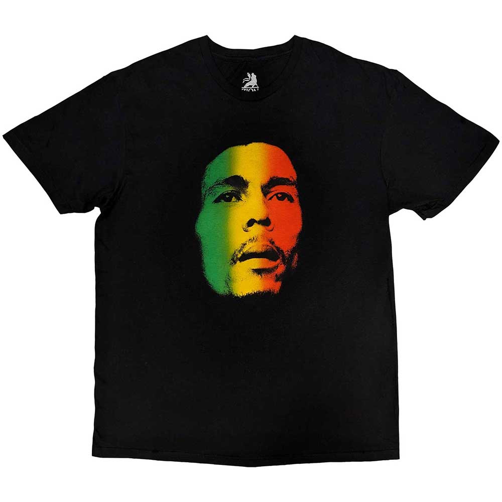 Bob Marley Unisex T-Shirt: Face (Black)