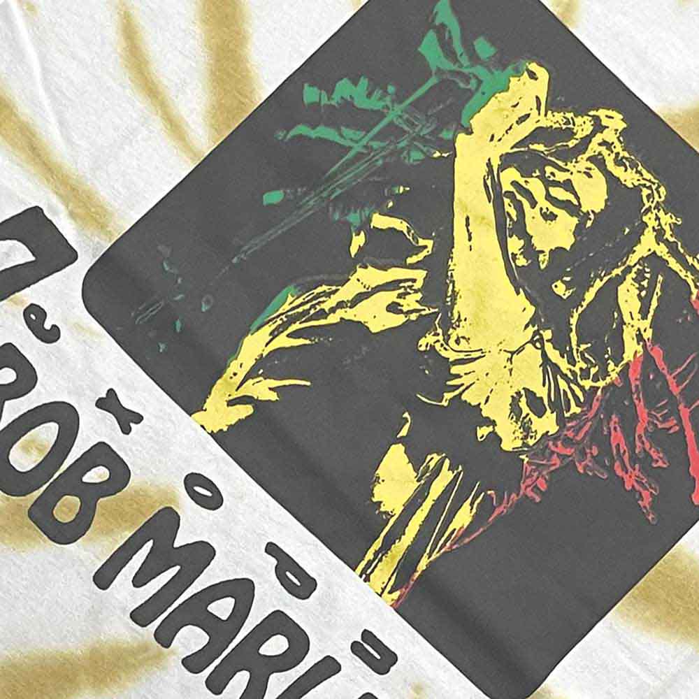 Bob Marley Unisex T-Shirt: 77 (White) (Wash Collection)
