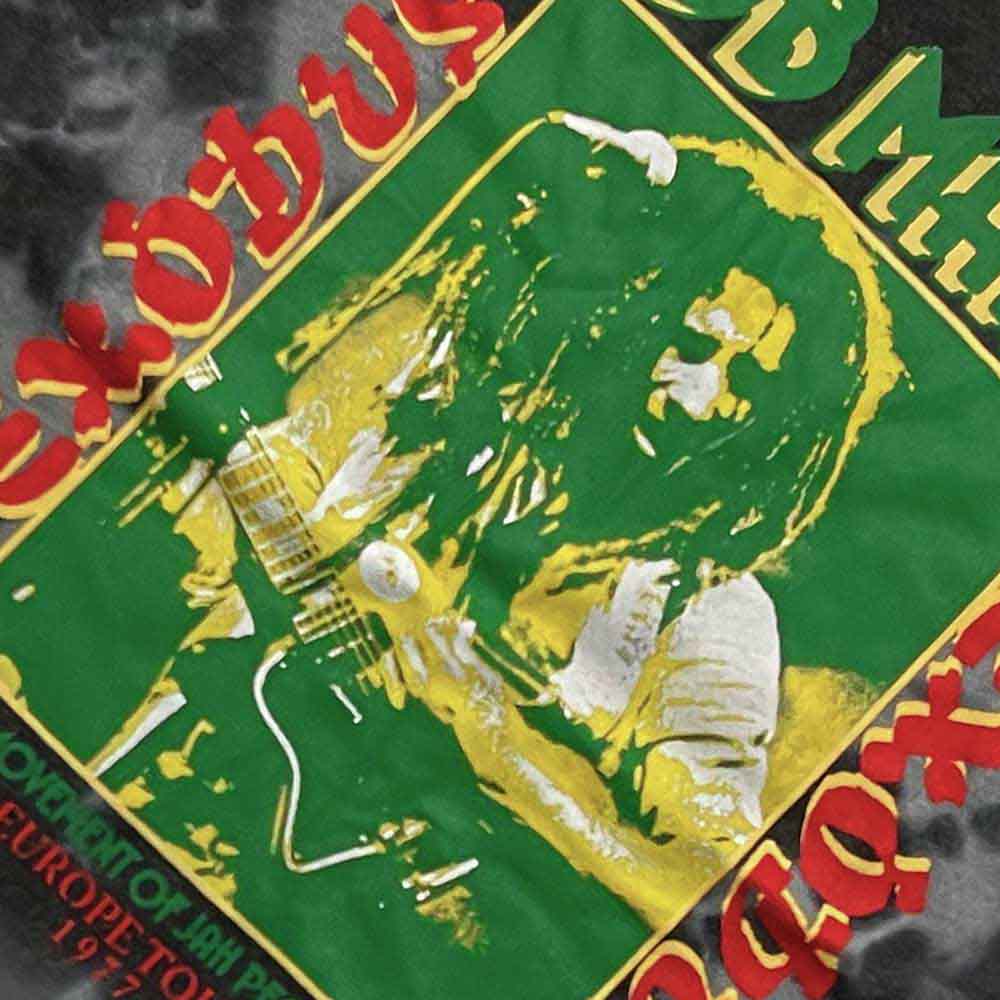 Bob Marley Unisex T-Shirt: Exodus Tie-Dye (Black) (Wash Collection)