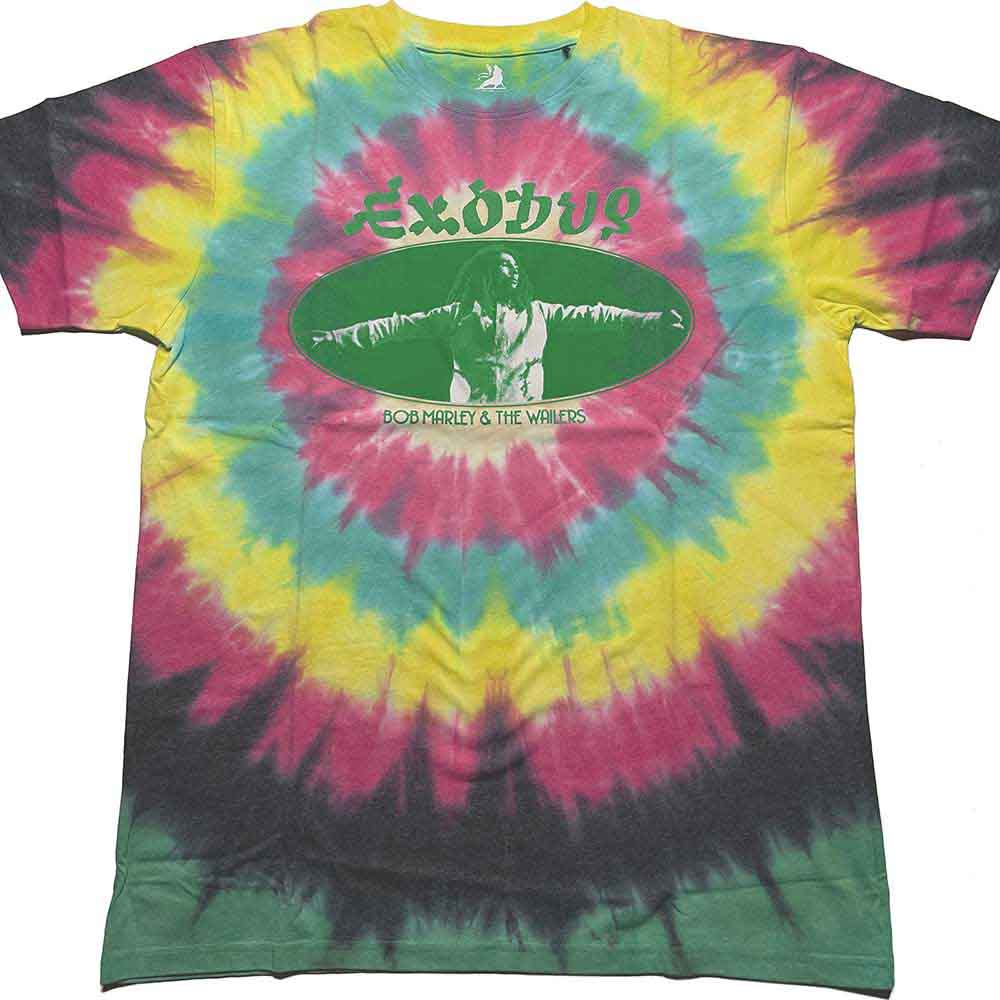 Bob Marley Unisex T-Shirt: Exodus Oval (Multicolour) (Wash Collection)