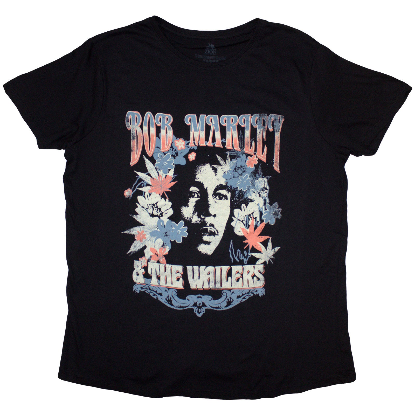 Bob Marley Ladies T-Shirt: & The Wailers (Black)