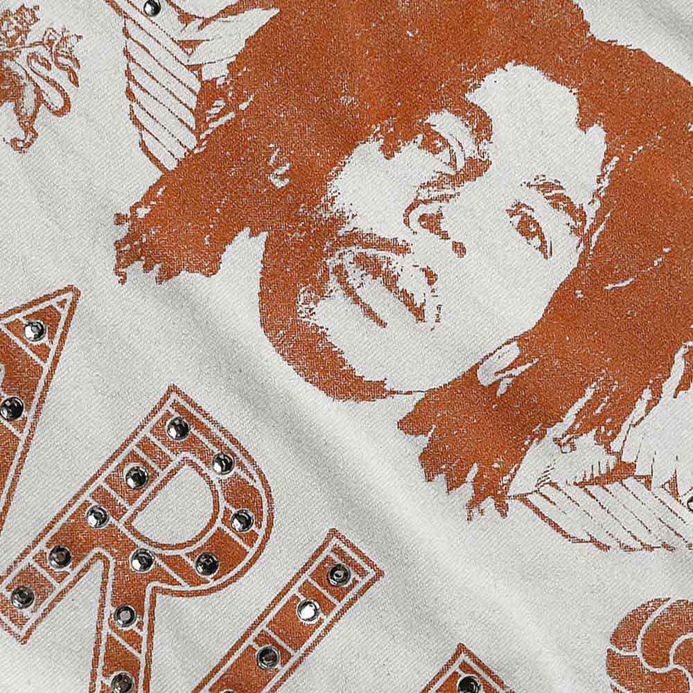 Bob Marley Unisex T-Shirt: Wings (White) (Embellished)