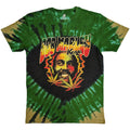 Bob Marley Unisex T-Shirt: Kaya Smoke (Green) (Wash Collection)