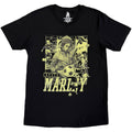Bob Marley Unisex T-Shirt: Football Collage (Black)