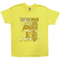 Bob Marley Unisex T-Shirt: Football (Yellow)