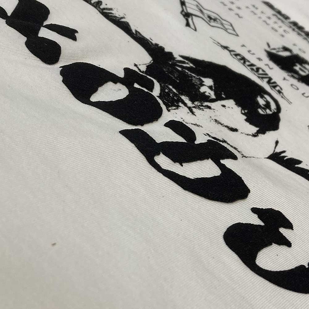 Bob Marley Unisex Organic T-Shirt: Exodus Tracklist (White) (Back Print & Hi-Build)