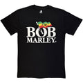 Bob Marley Unisex T-Shirt: Logo Mono (Black)
