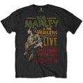 Bob Marley Unisex T-Shirt: Rastaman Vibration Tour 1976 (Black)