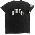 Bring Me The Horizon Unisex T-Shirt: Crooked Young Applique (Black) (Embellished)