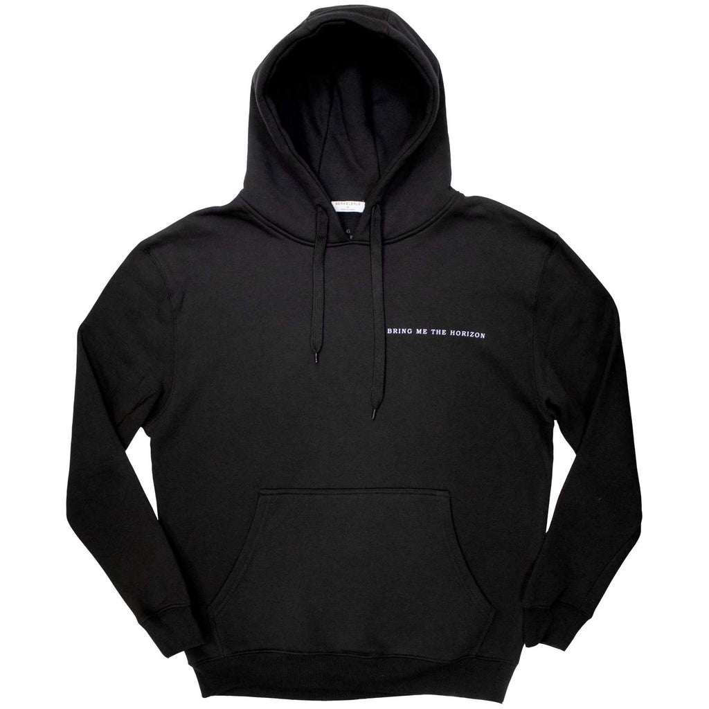Bring Me The Horizon Unisex Pullover Hoodie: Flower of Life (Black) (Back Print)
