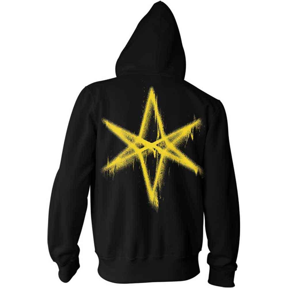 Bring Me The Horizon Unisex Pullover Hoodie: Spray Hex (Black) (Back Print)