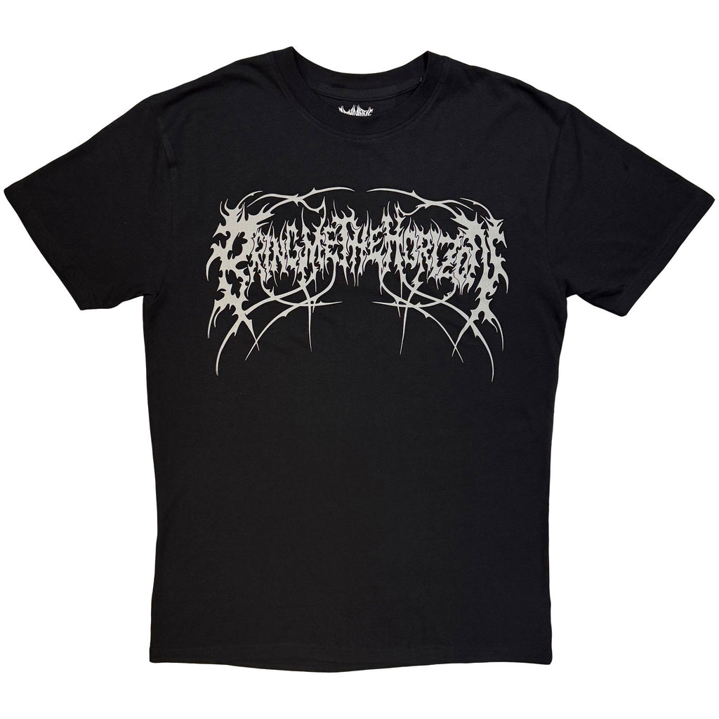 Bring Me The Horizon Unisex T-Shirt: Metal Logo Genxsis (Black) (Back Print)