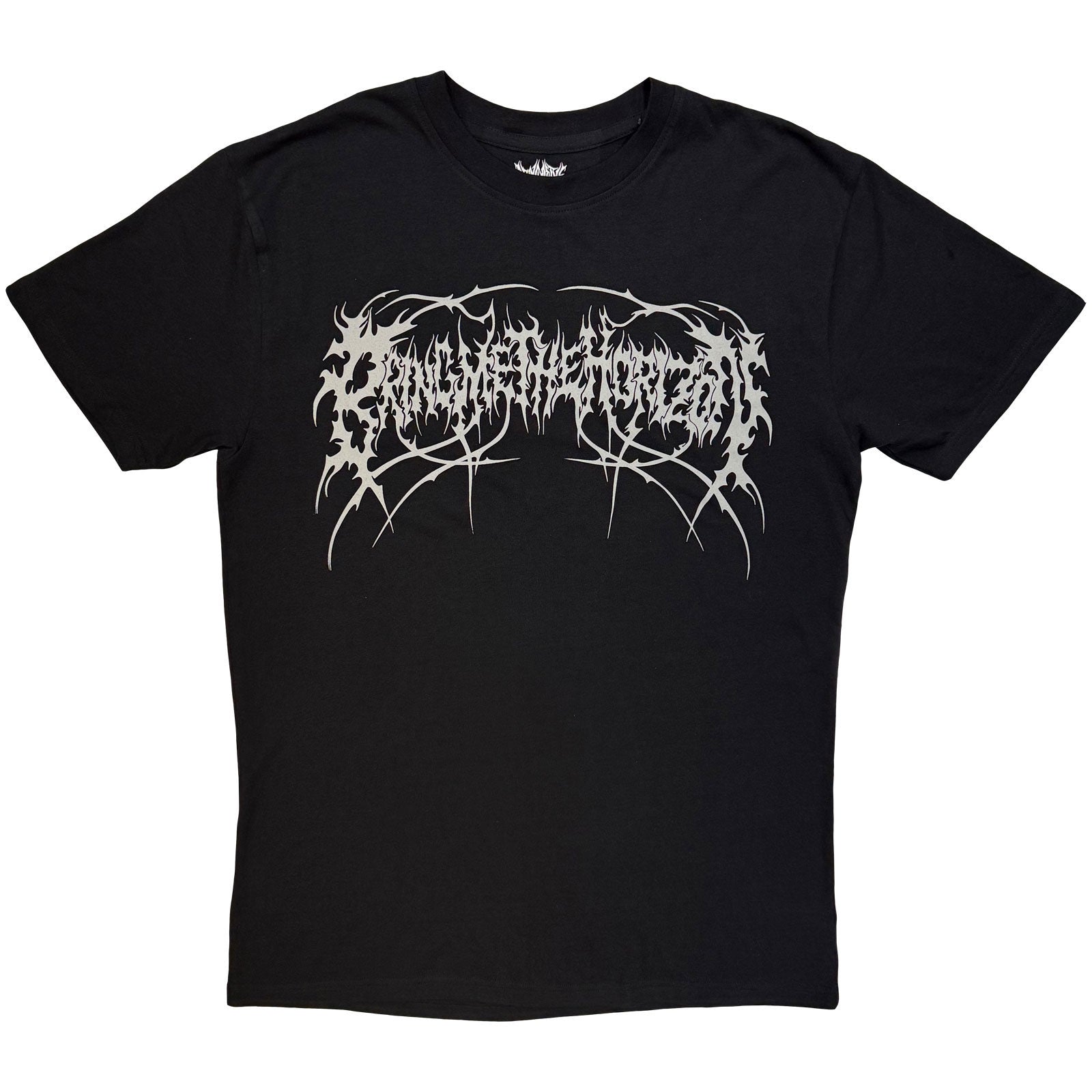 Bring Me The Horizon Unisex T-Shirt: Metal Logo Genxsis (Black) (Back Print)