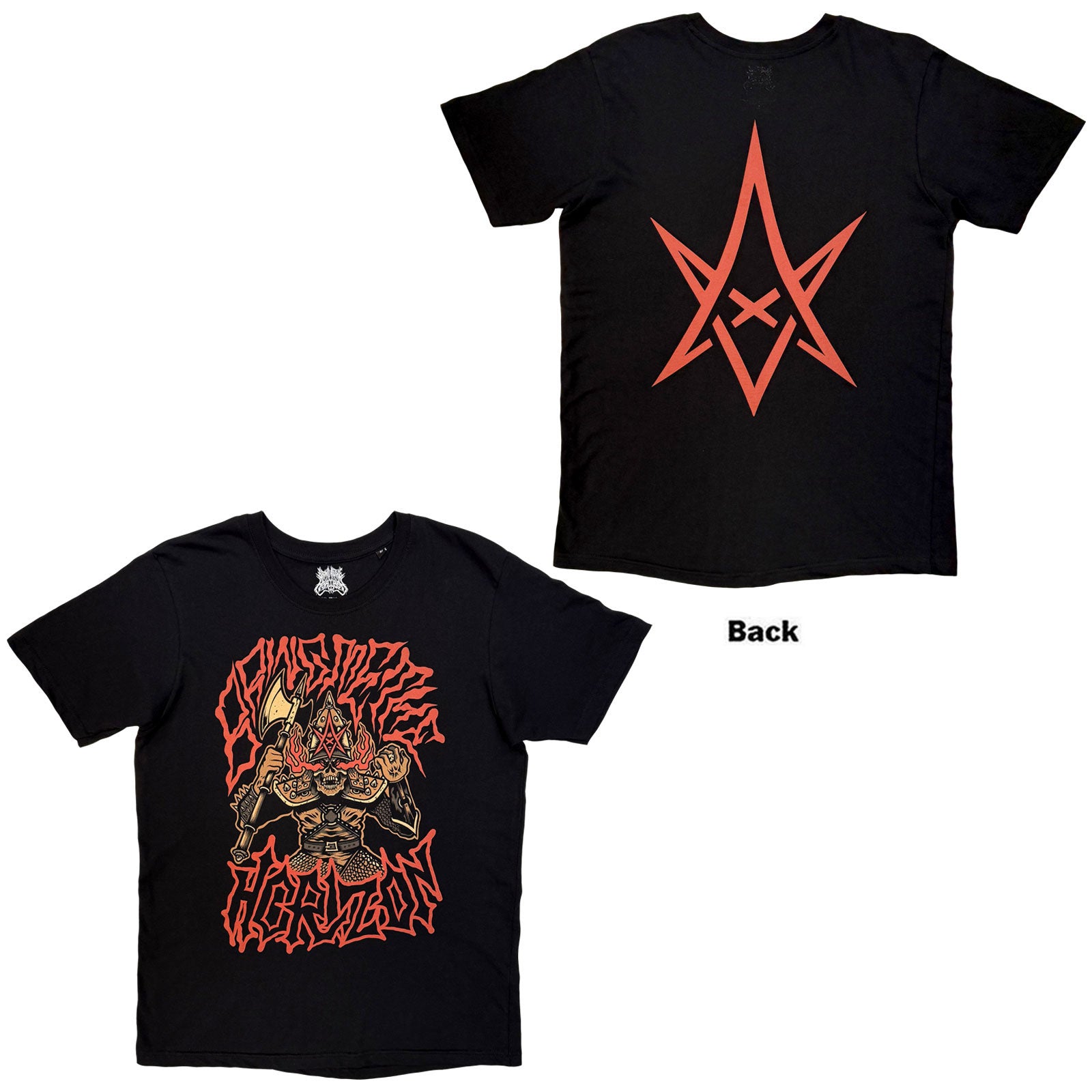 Bring Me The Horizon Unisex T-Shirt: Warrior (Black) (Back Print)