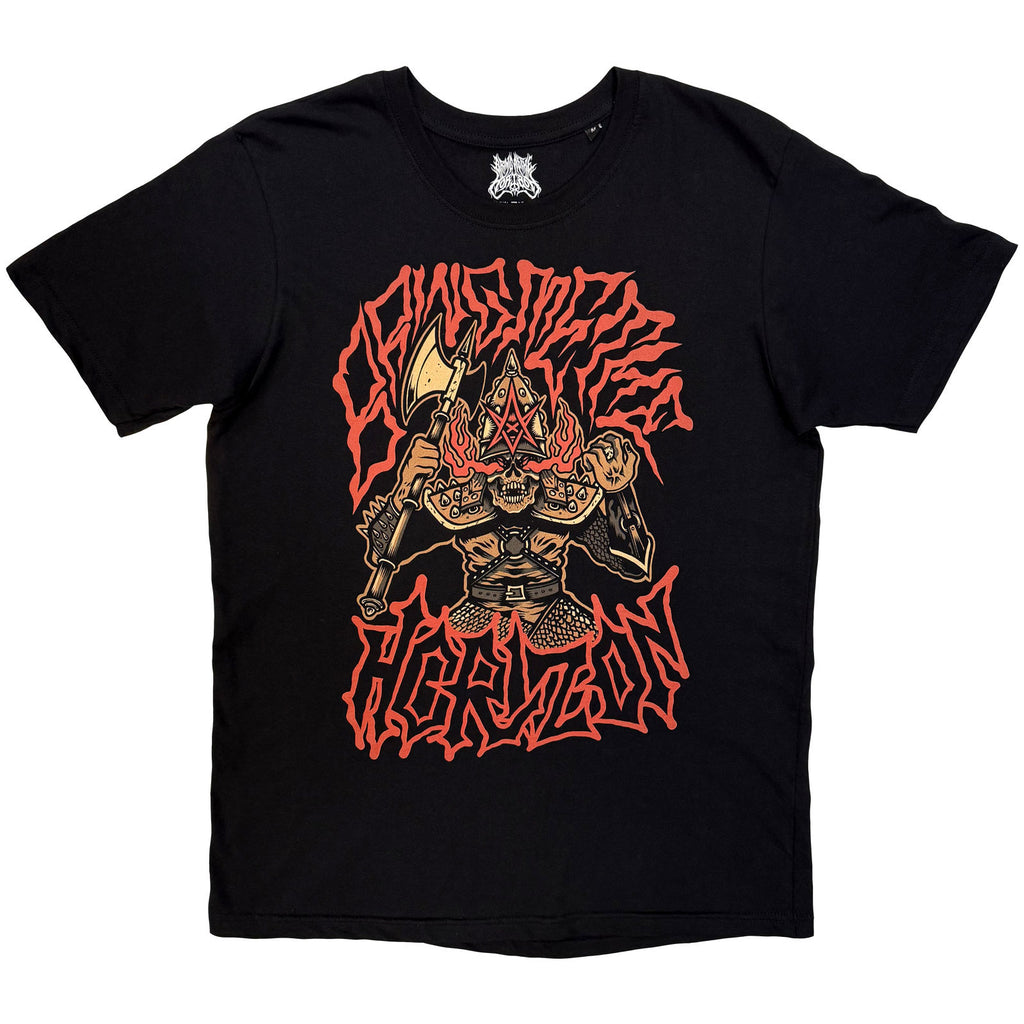 Bring Me The Horizon Unisex T-Shirt: Warrior (Black) (Back Print)