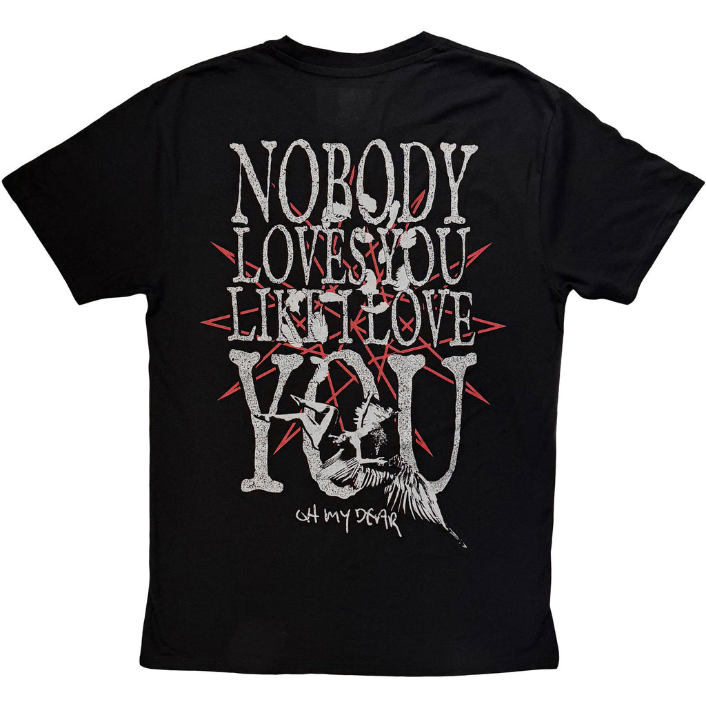 Bring Me The Horizon Unisex T-Shirt: Nobody Loves You (Black) (Back Print)