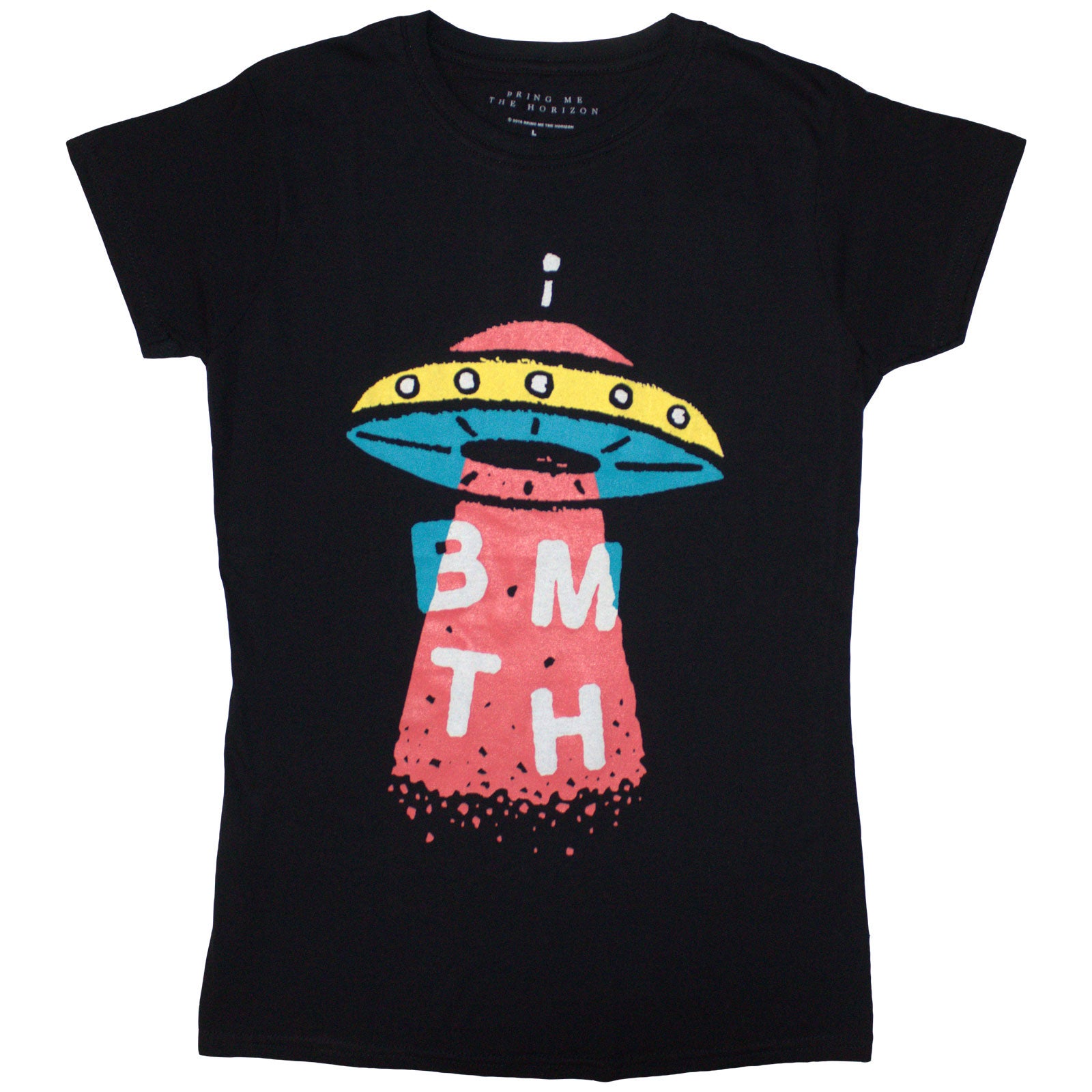 Bring Me The Horizon Ladies T-Shirt: Alien (Black)