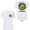 Bring Me The Horizon Unisex T-Shirt: Globe (White) (Back Print)