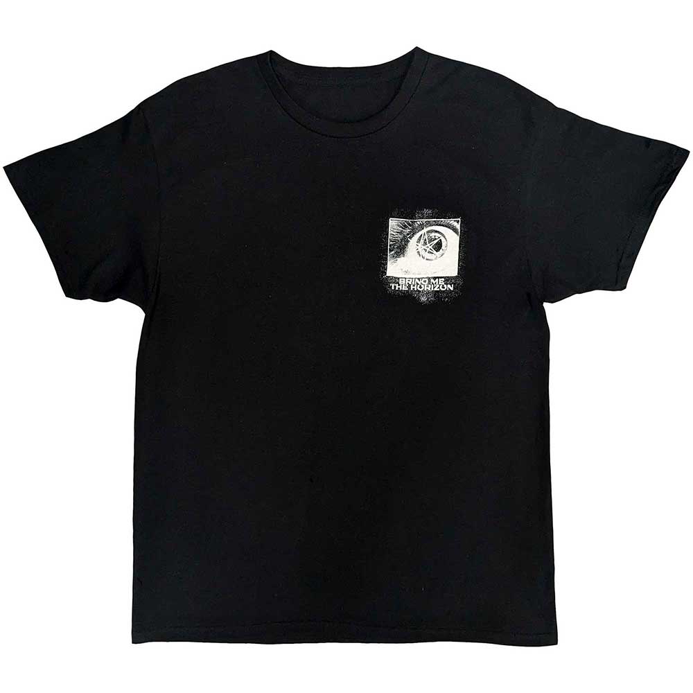 Bring Me The Horizon Unisex T-Shirt: Remain Calm (Black) (Back Print)
