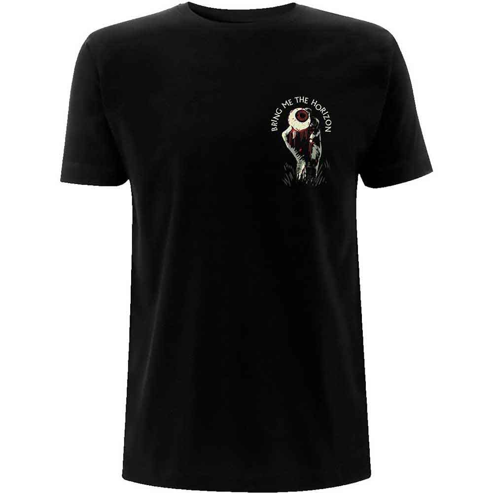 Bring Me The Horizon Unisex T-Shirt: Zombie Eye (Black) (Back Print)