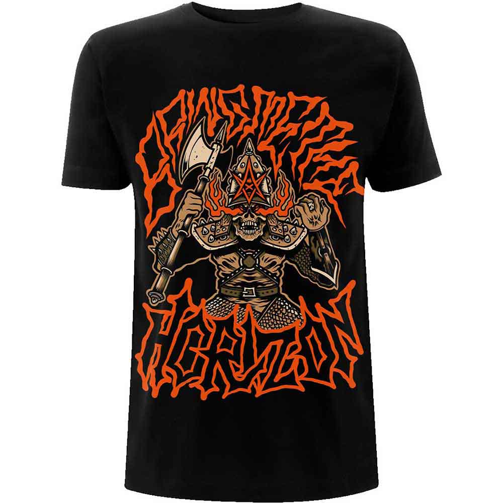 Bring Me The Horizon Unisex T-Shirt: Warrior (Black) (Back Print)