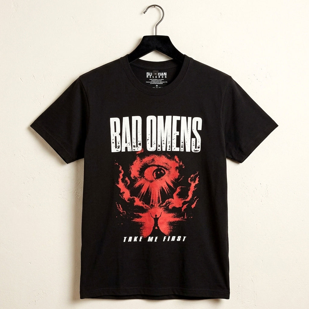 Bad Omens Unisex Premium Carbon T-Shirt: Red Eye (Black)