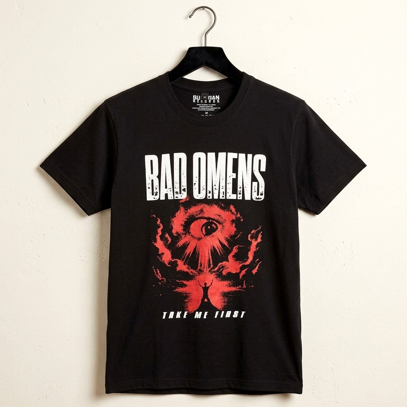 Bad Omens Unisex Premium Carbon T-Shirt: Red Eye (Black)