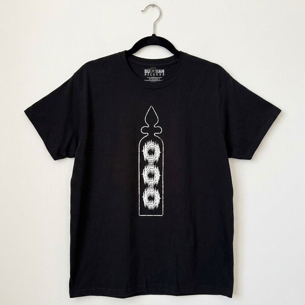 Bad Omens Unisex Premium Carbon T-Shirt: Stained Glass (Black) (Back Print)