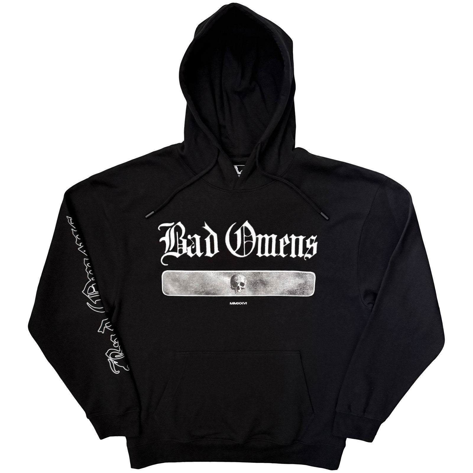 Bad Omens Unisex Pullover Hoodie: Passing Ghosts (Black) (Sleeve Print)