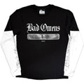 Bad Omens Unisex 2 In 1 Layered Long Sleeve T-Shirt: Skull (Black & White) (Sleeve Print)