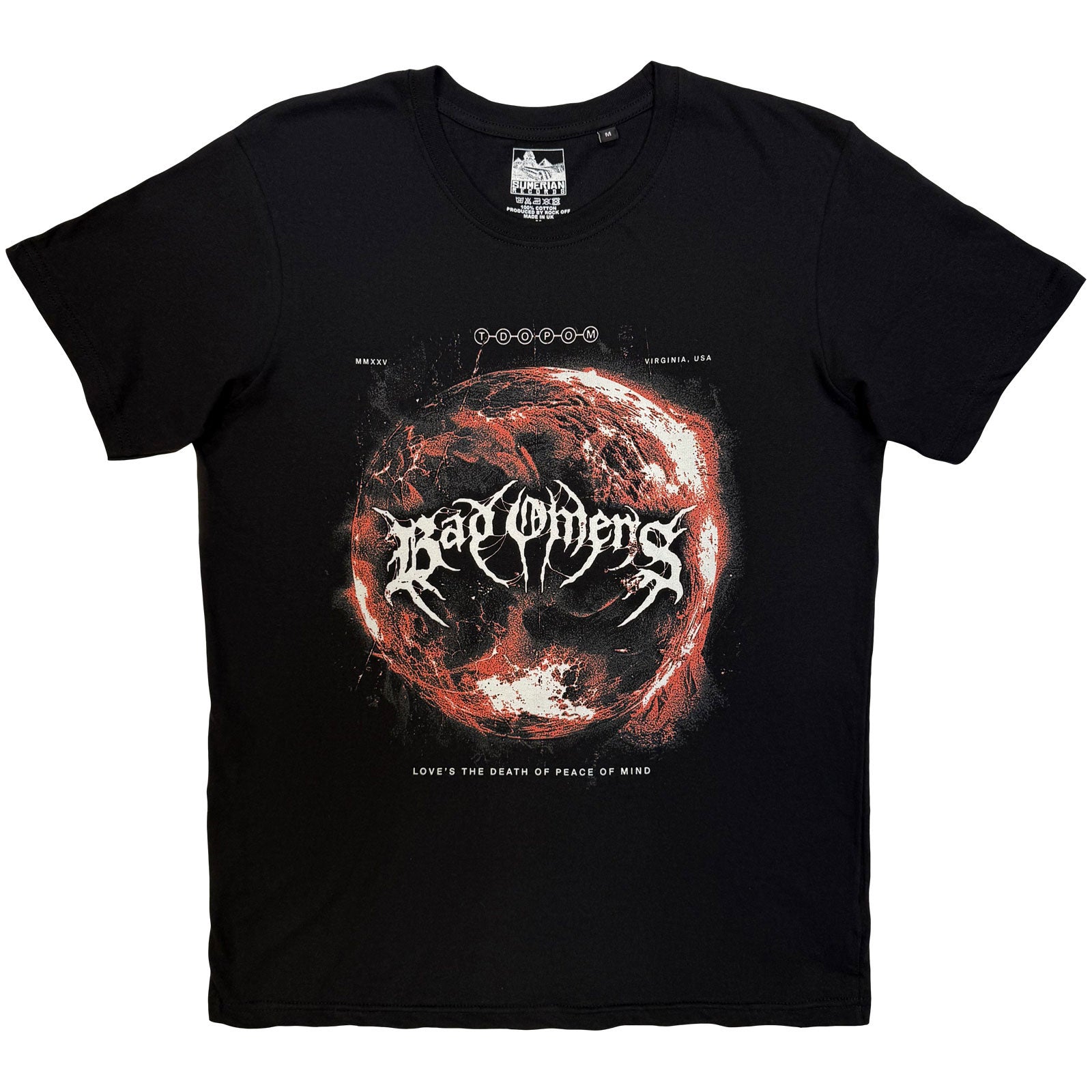 Bad Omens Unisex T-Shirt: Dark Planet (Black)