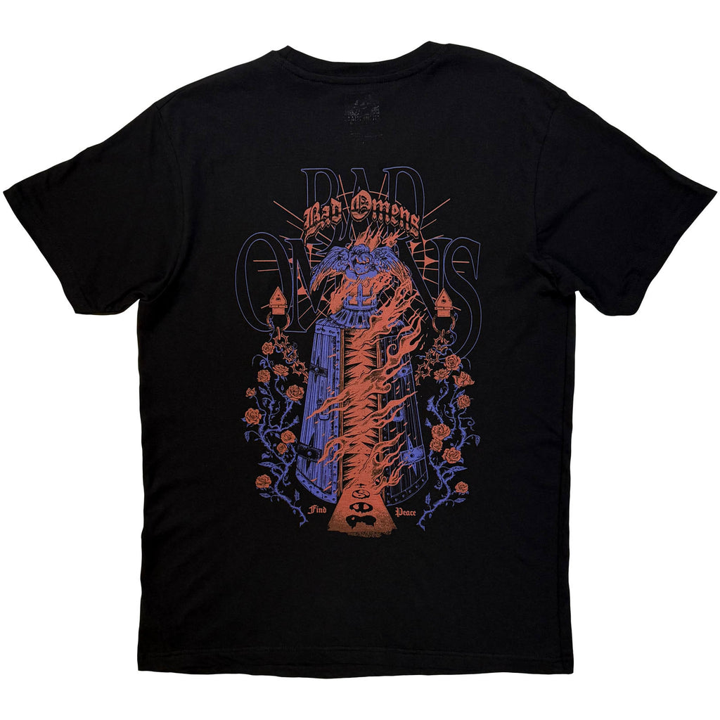 Bad Omens Unisex T-Shirt: Eye (Black) (Back Print)