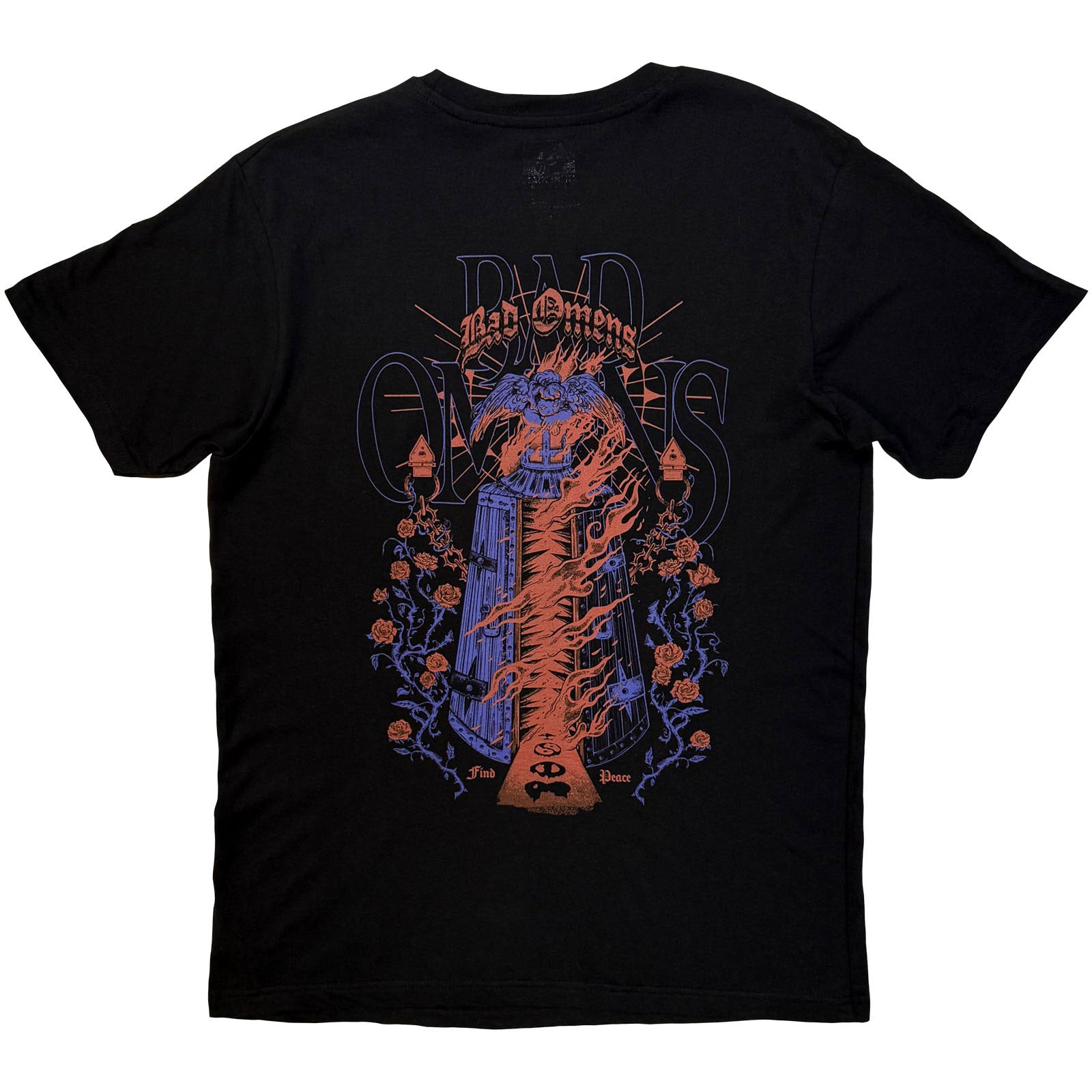 Bad Omens Unisex T-Shirt: Eye (Black) (Back Print)