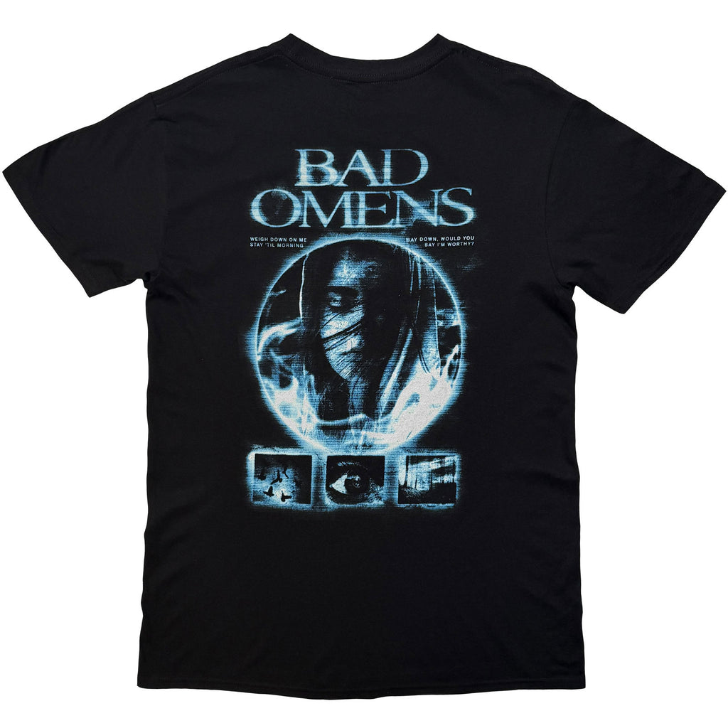 Bad Omens Unisex T-Shirt: Glowing Orb (Black) (Back Print)