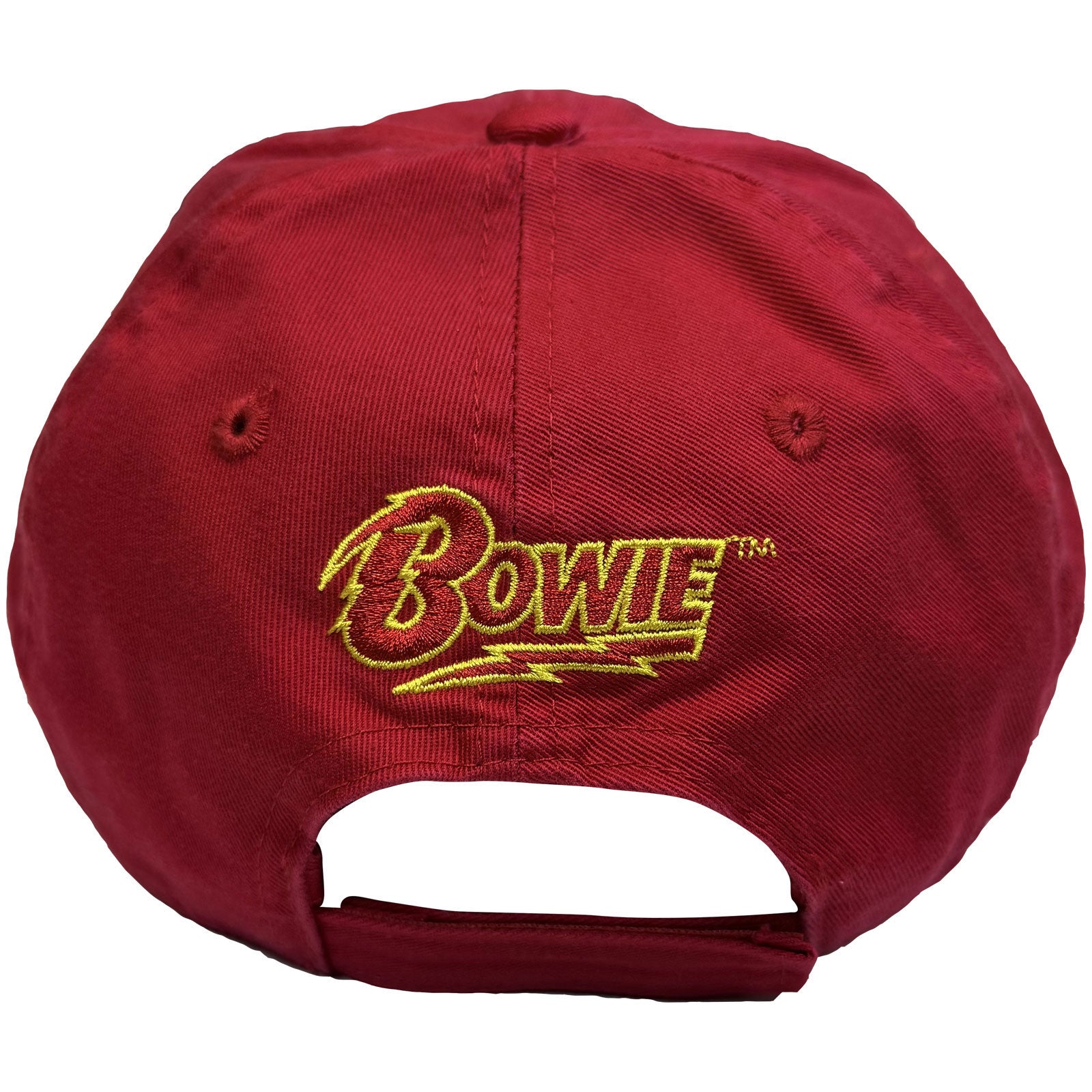 David Bowie Unisex Baseball Cap: Flash Logo (Red)