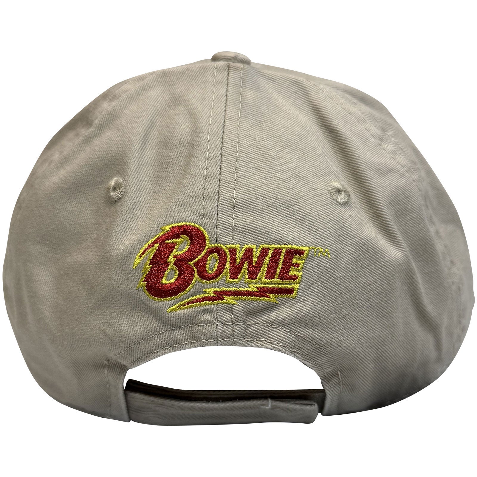 David Bowie Unisex Baseball Cap: Flash Logo (Sand)