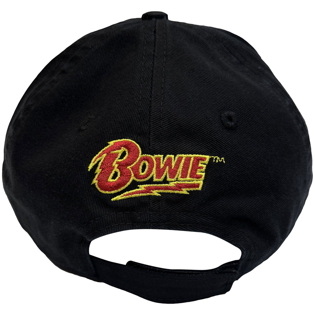 David Bowie Unisex Baseball Cap: Flash Logo (Black)