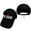 David Bowie Unisex Baseball Cap: Aladdin Sane Bolt Logo (Black)